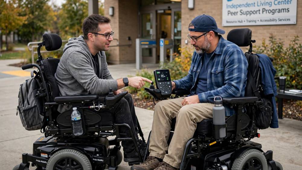 importance of peer support for wheelchair users