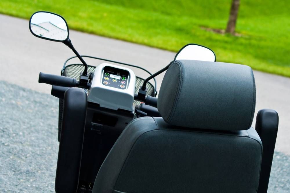 mobility scooter rear view