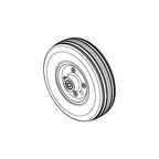 7" x 2" Caster Wheel Assembly Quantum Edge 4 (Set of 2)