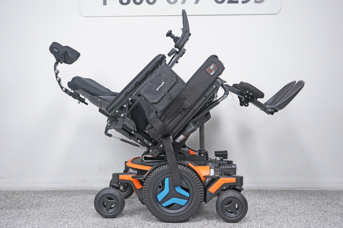 Permobil M3 Power Wheelchair 12" Seat Lift, Tilt, Recline & Legs - 9080