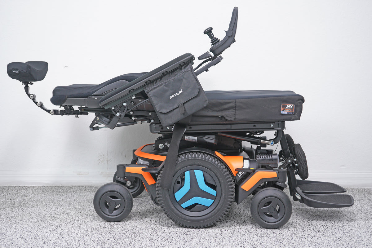 Permobil M3 Power Wheelchair 12" Seat Lift, Tilt, Recline & Legs - 9080