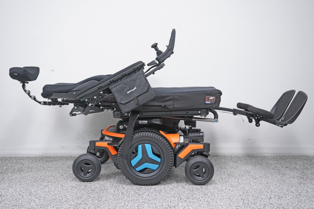 Permobil M3 Power Wheelchair 12" Seat Lift, Tilt, Recline & Legs - 9080