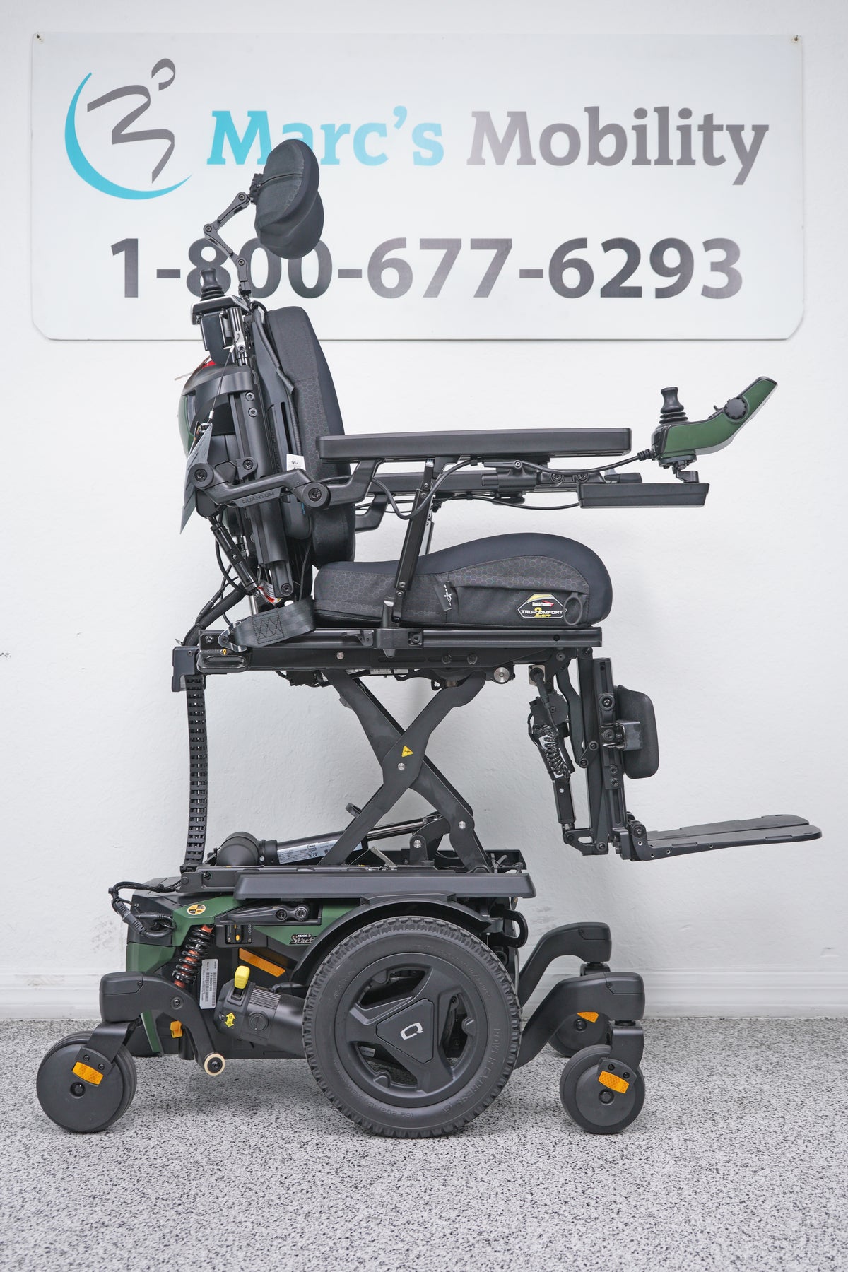 Quantum Edge 3 Stretto Power Wheelchair 12" iLevel Seat Lift, Tilt, Recline & Legs - 9088