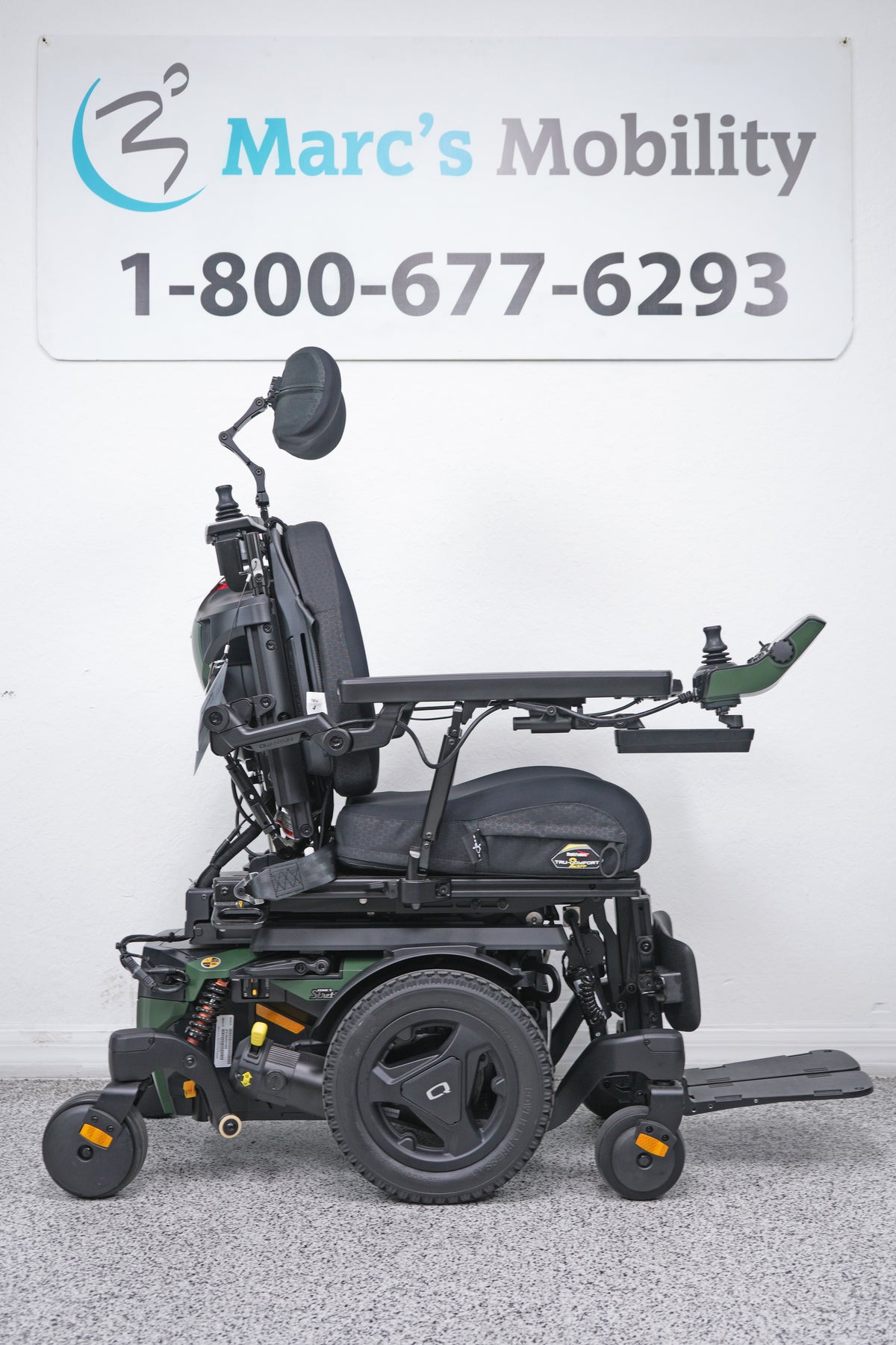 Quantum Edge 3 Stretto Power Wheelchair 12" iLevel Seat Lift, Tilt, Recline & Legs - 9088
