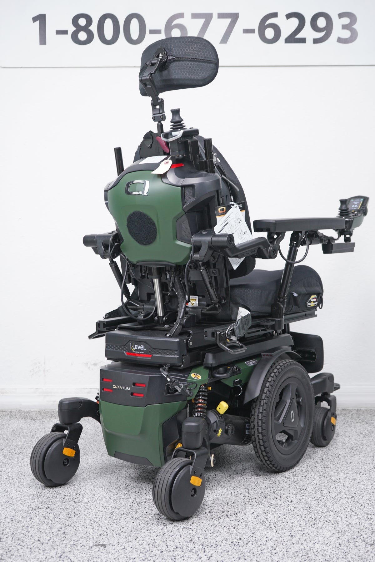 Quantum Edge 3 Stretto Power Wheelchair 12" iLevel Seat Lift, Tilt, Recline & Legs - 9088