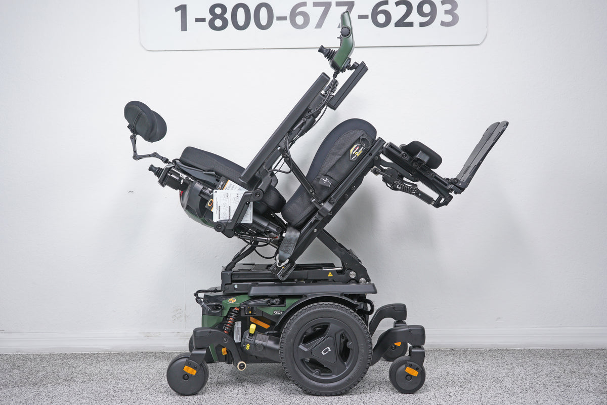 Quantum Edge 3 Stretto Power Wheelchair 12" iLevel Seat Lift, Tilt, Recline & Legs - 9088