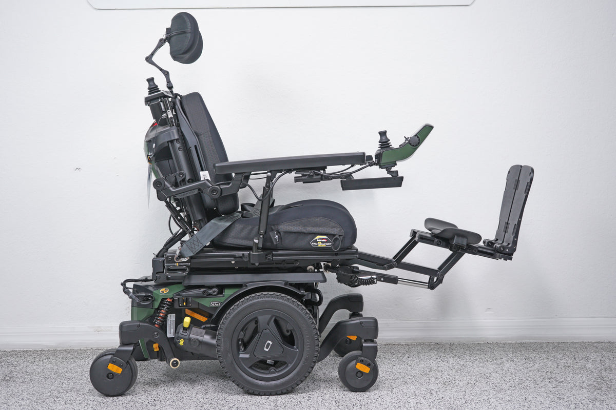 Quantum Edge 3 Stretto Power Wheelchair 12" iLevel Seat Lift, Tilt, Recline & Legs - 9088