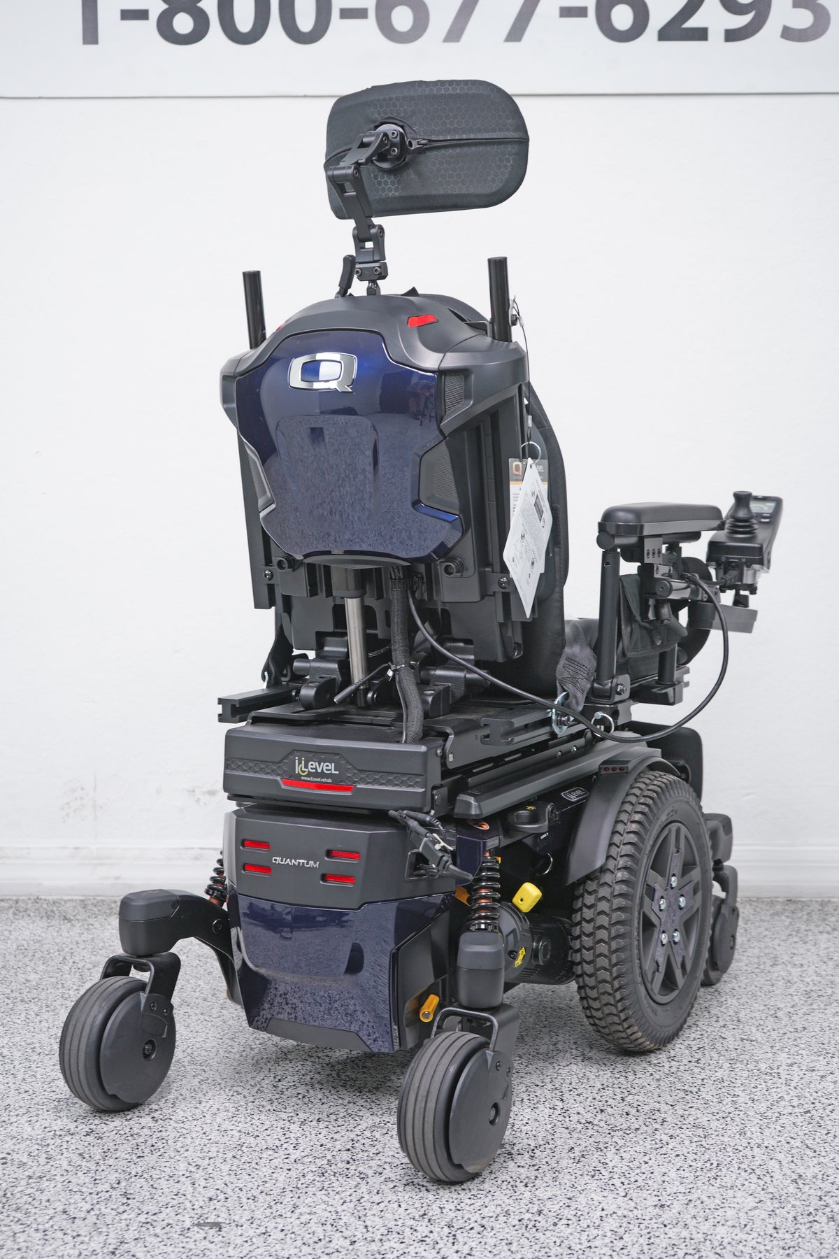 Quantum Edge 3 Stretto Power Wheelchair 12" iLevel Seat Lift, Tilt, Recline & Legs - 8986