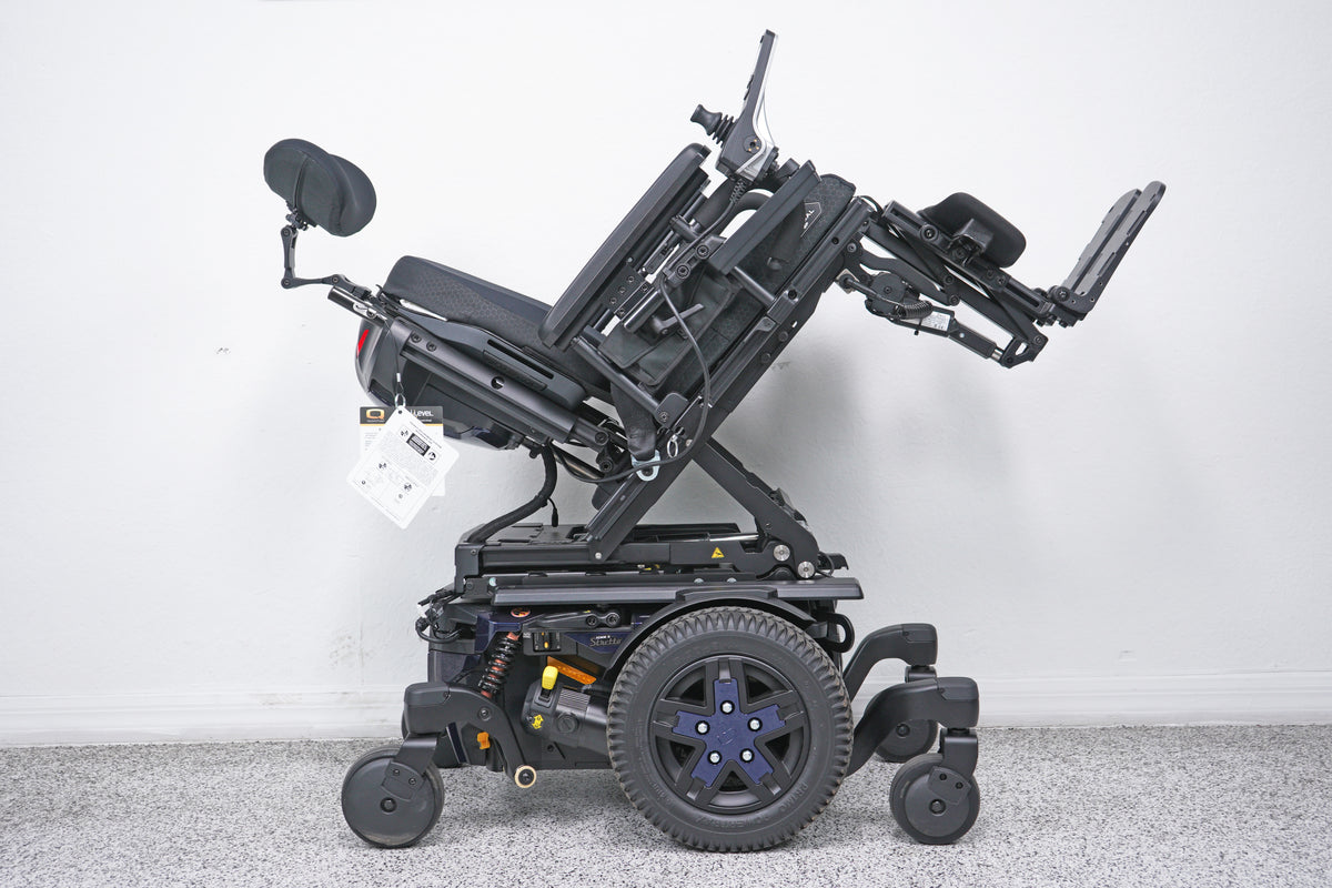 Quantum Edge 3 Stretto Power Wheelchair 12" iLevel Seat Lift, Tilt, Recline & Legs - 8986