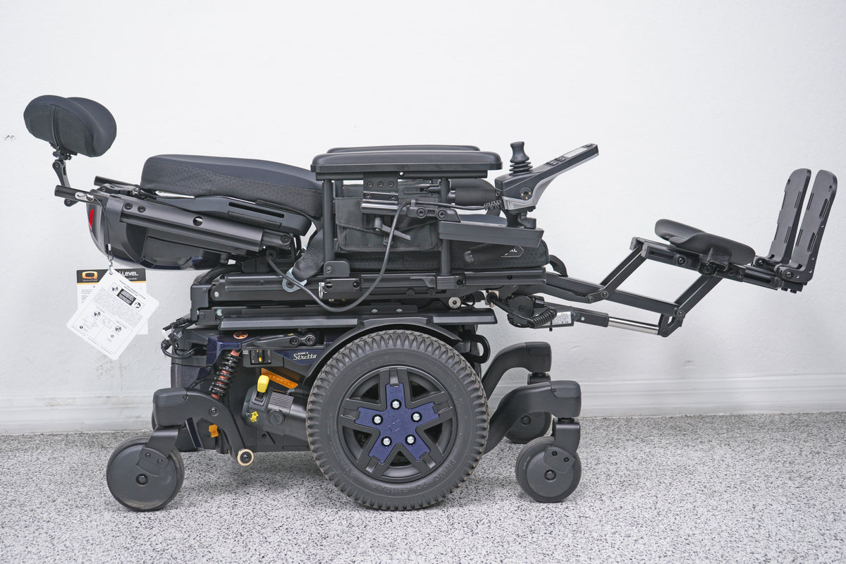 Quantum Edge 3 Stretto Power Wheelchair 12" iLevel Seat Lift, Tilt, Recline & Legs - 8986