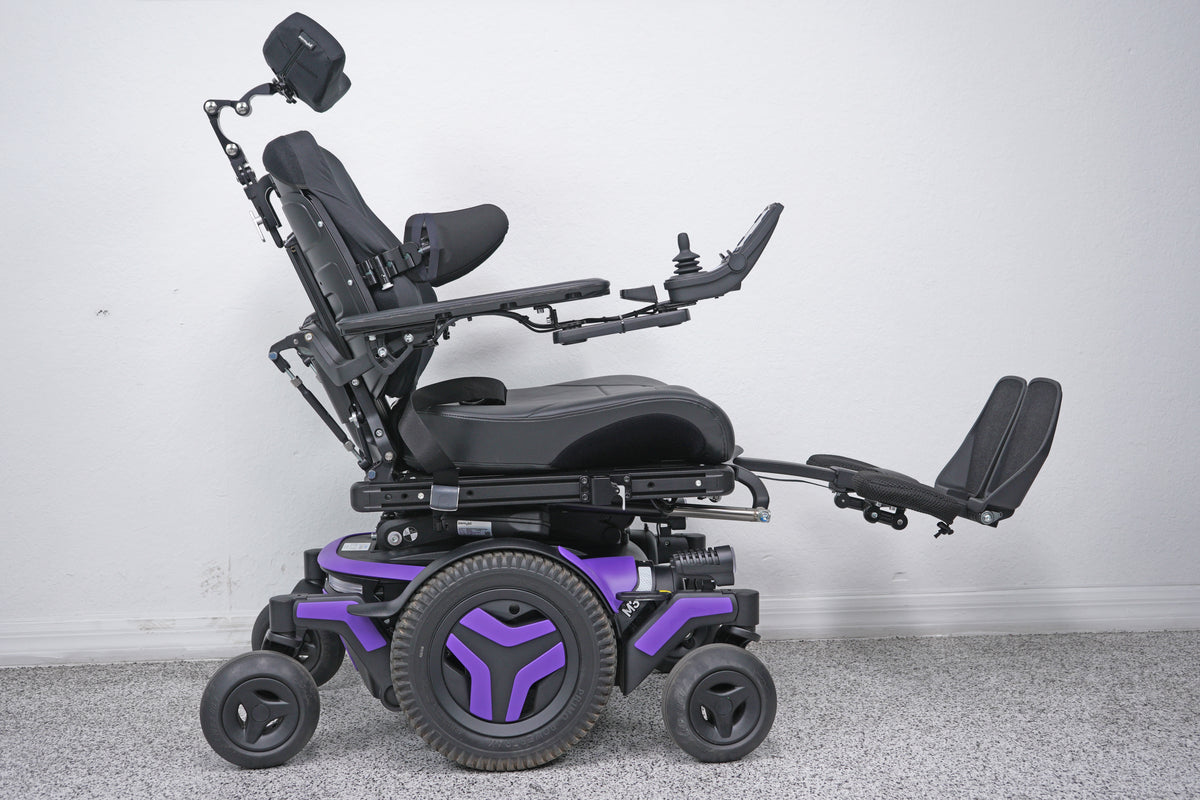 Permobil M3 Power Wheelchair 12" Seat Lift, Tilt, Recline, Legs & Anterior Tilt - 9051