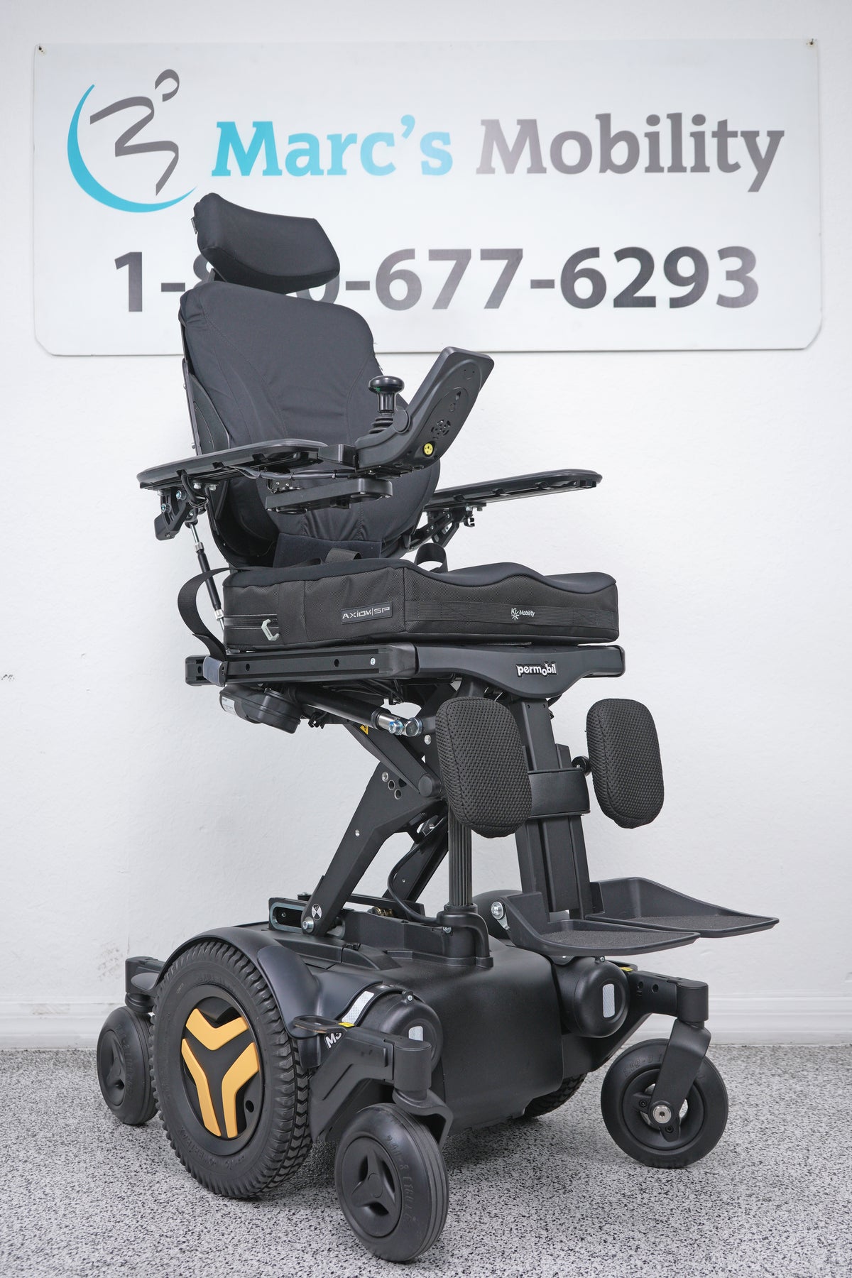 Permobil M3 Power Wheelchair 12" Seat Lift, Tilt, Recline, Legs & Anterior Tilt - 9078