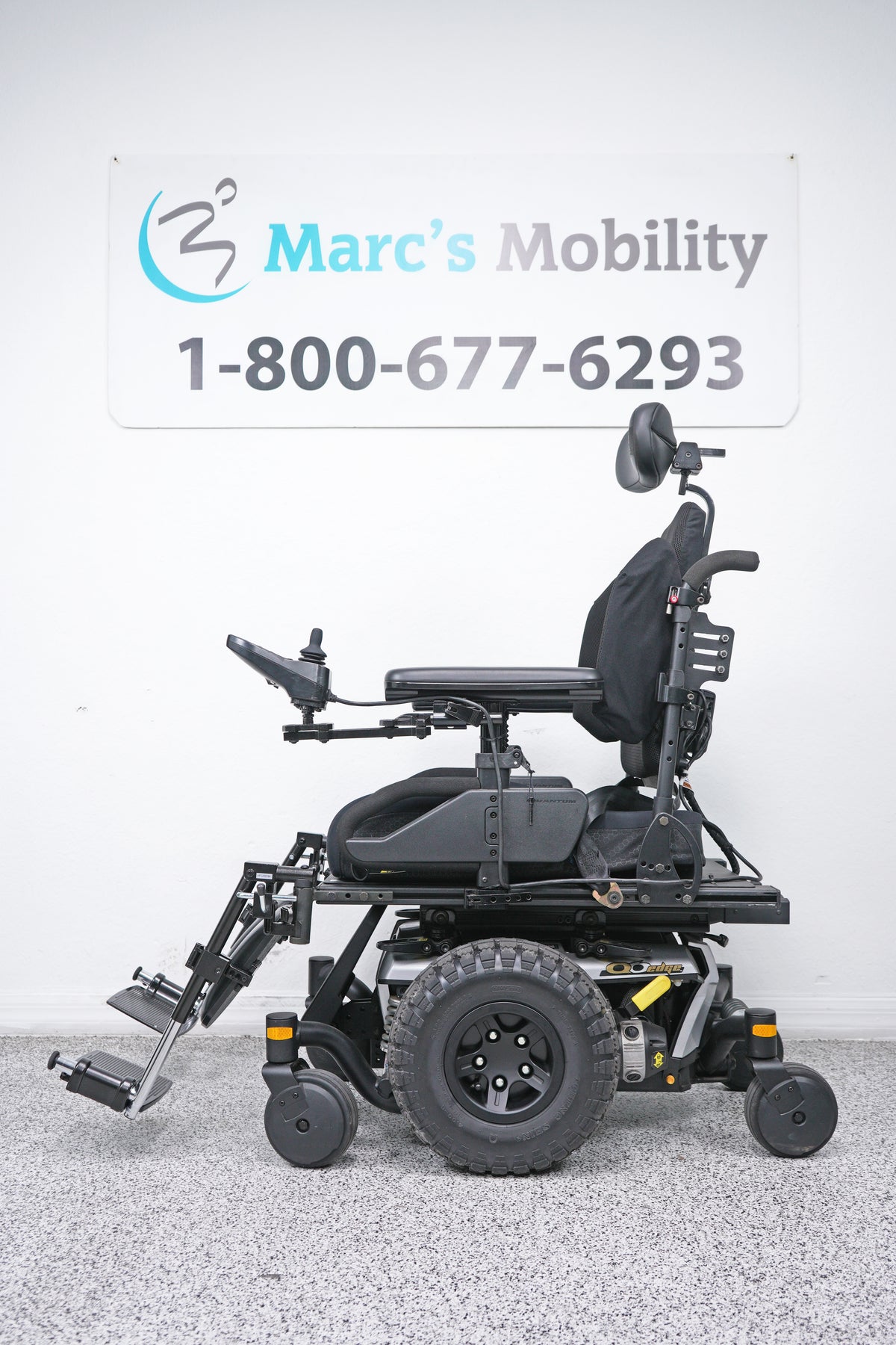Quantum Q6 Edge Power Wheelchair with Tilt & Large Knobby Tires - 8144