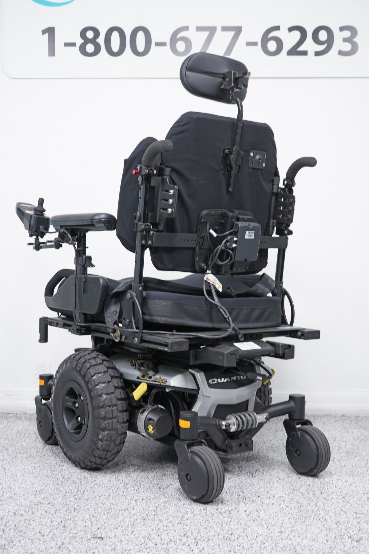 Quantum Q6 Edge Power Wheelchair with Tilt & Large Knobby Tires - 8144