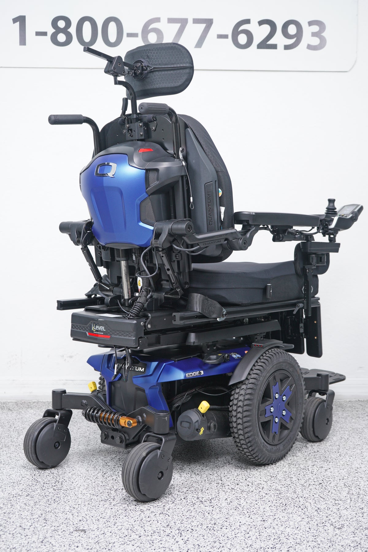Quantum Edge 3 Power Wheelchair 12" iLevel Seat Lift, Tilt, Recline & Legs - 9130