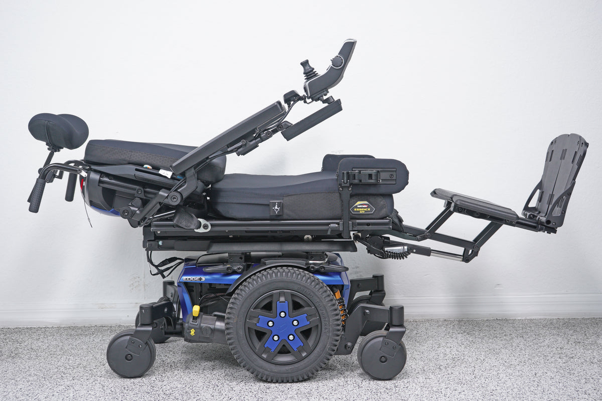 Quantum Edge 3 Power Wheelchair 12" iLevel Seat Lift, Tilt, Recline & Legs - 9130