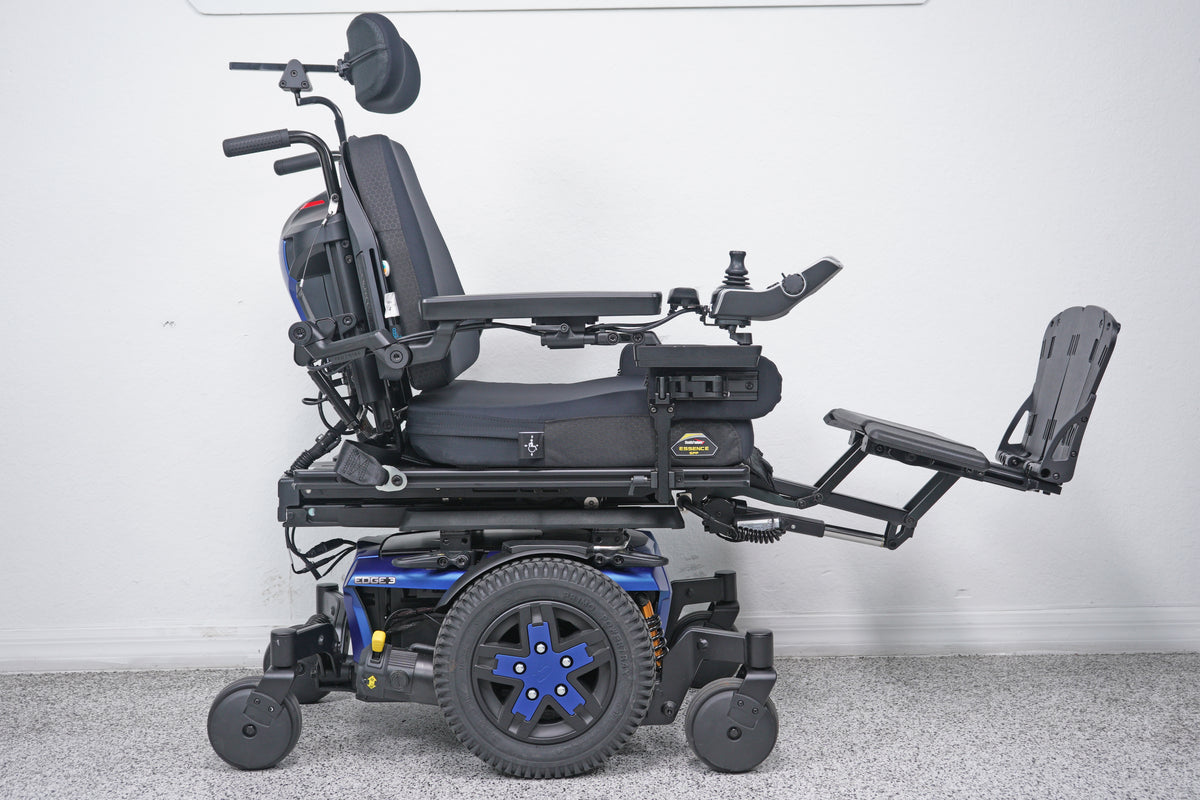 Quantum Edge 3 Power Wheelchair 12" iLevel Seat Lift, Tilt, Recline & Legs - 9130
