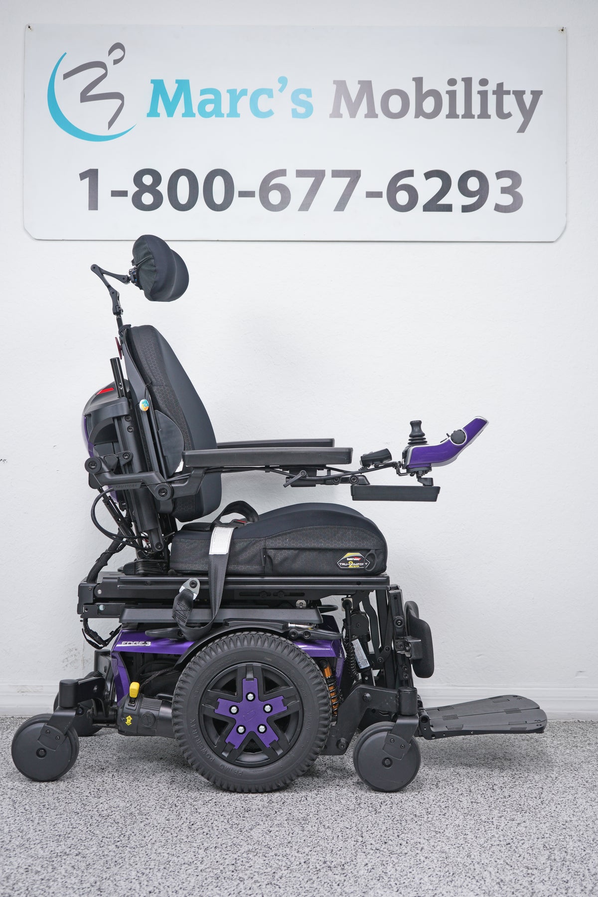 Quantum Edge 3 Power Wheelchair 12" iLevel Seat Lift, Tilt, Recline & Legs - 9129