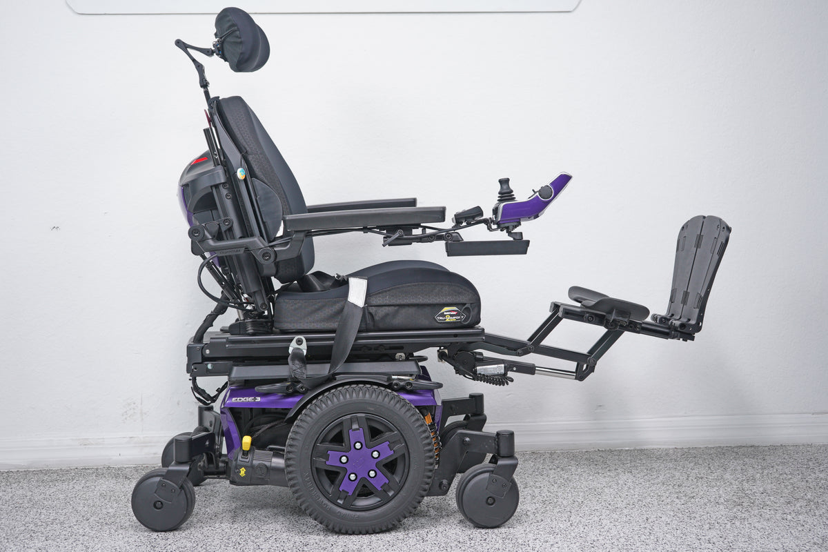 Quantum Edge 3 Power Wheelchair 12" iLevel Seat Lift, Tilt, Recline & Legs - 9129