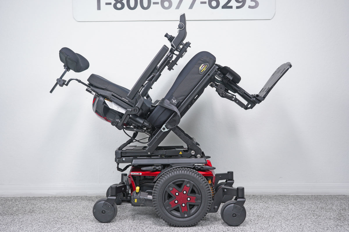 Quantum Edge 3 Power Wheelchair 12" iLevel Seat Lift, Tilt, Recline & Legs - 9102