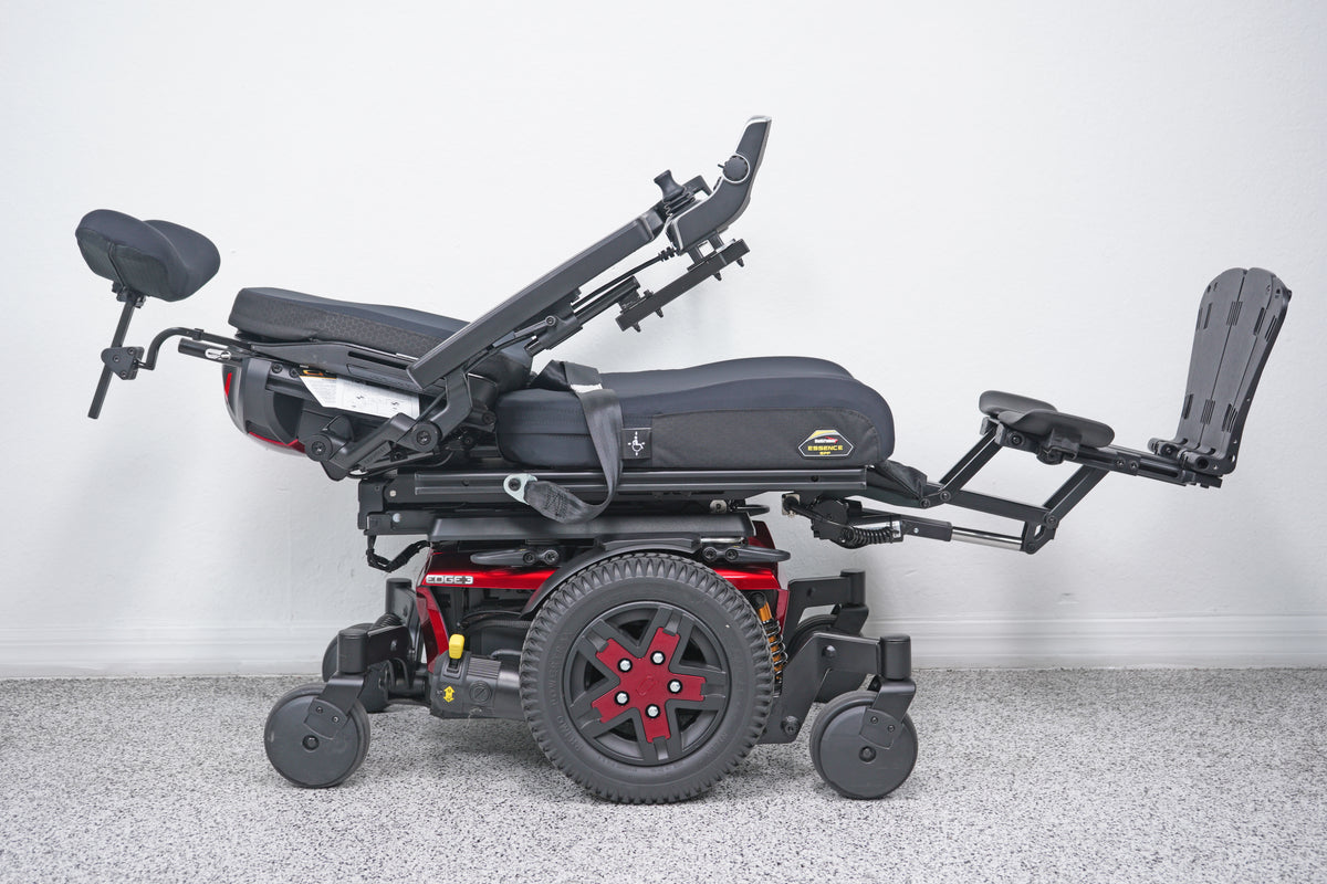 Quantum Edge 3 Power Wheelchair 12" iLevel Seat Lift, Tilt, Recline & Legs - 9102