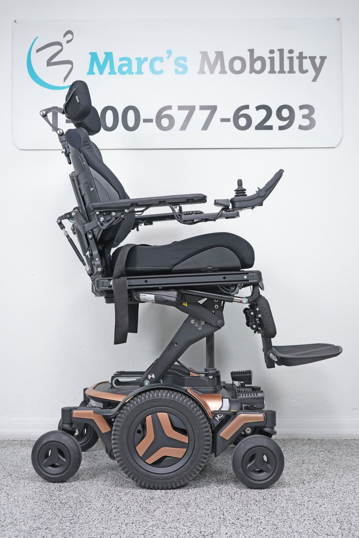 Permobil M3 Power Wheelchair 12" Seat Lift, Tilt, Recline, Legs & Anterior Tilt - 9146