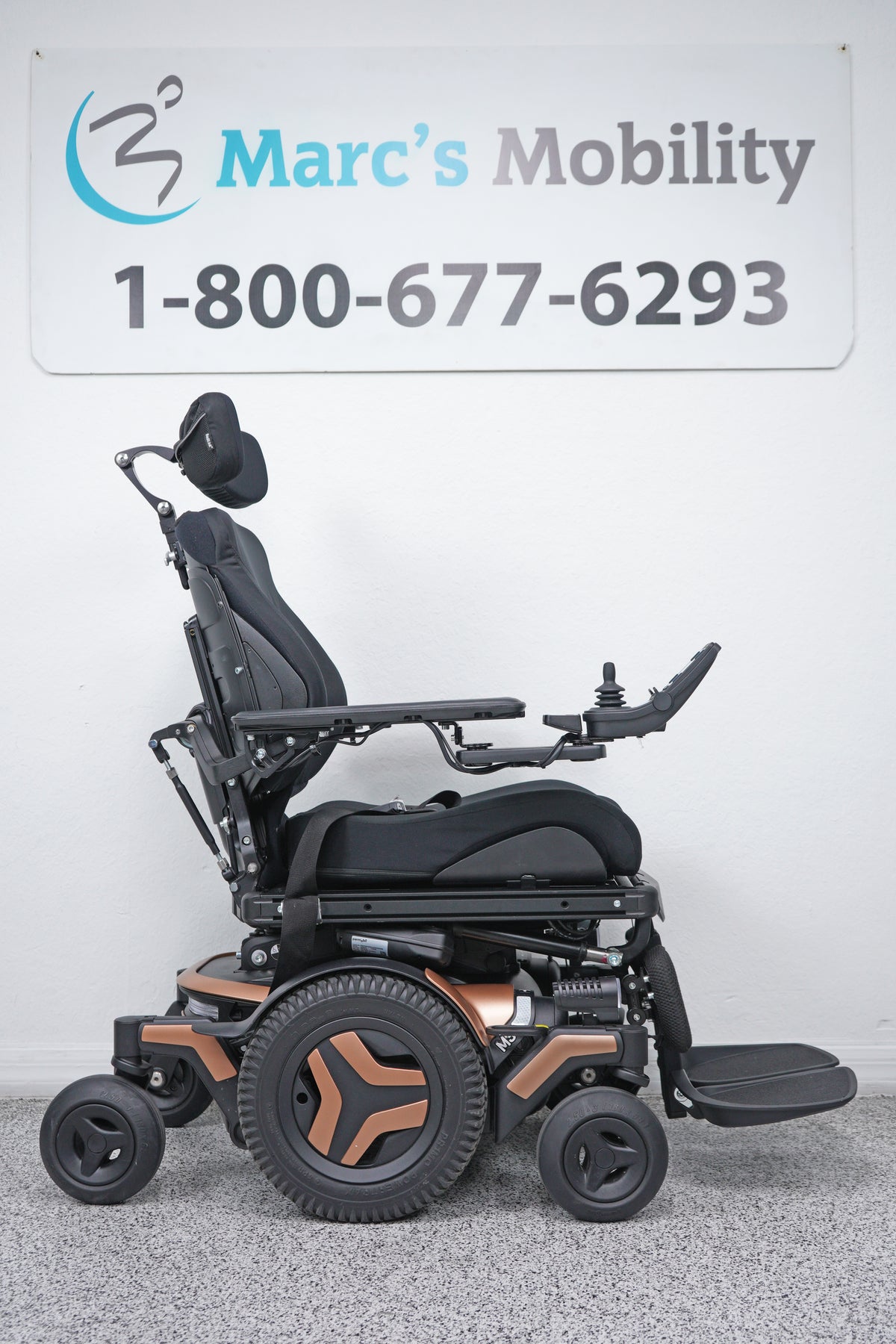 Permobil M3 Power Wheelchair 12" Seat Lift, Tilt, Recline, Legs & Anterior Tilt - 9146