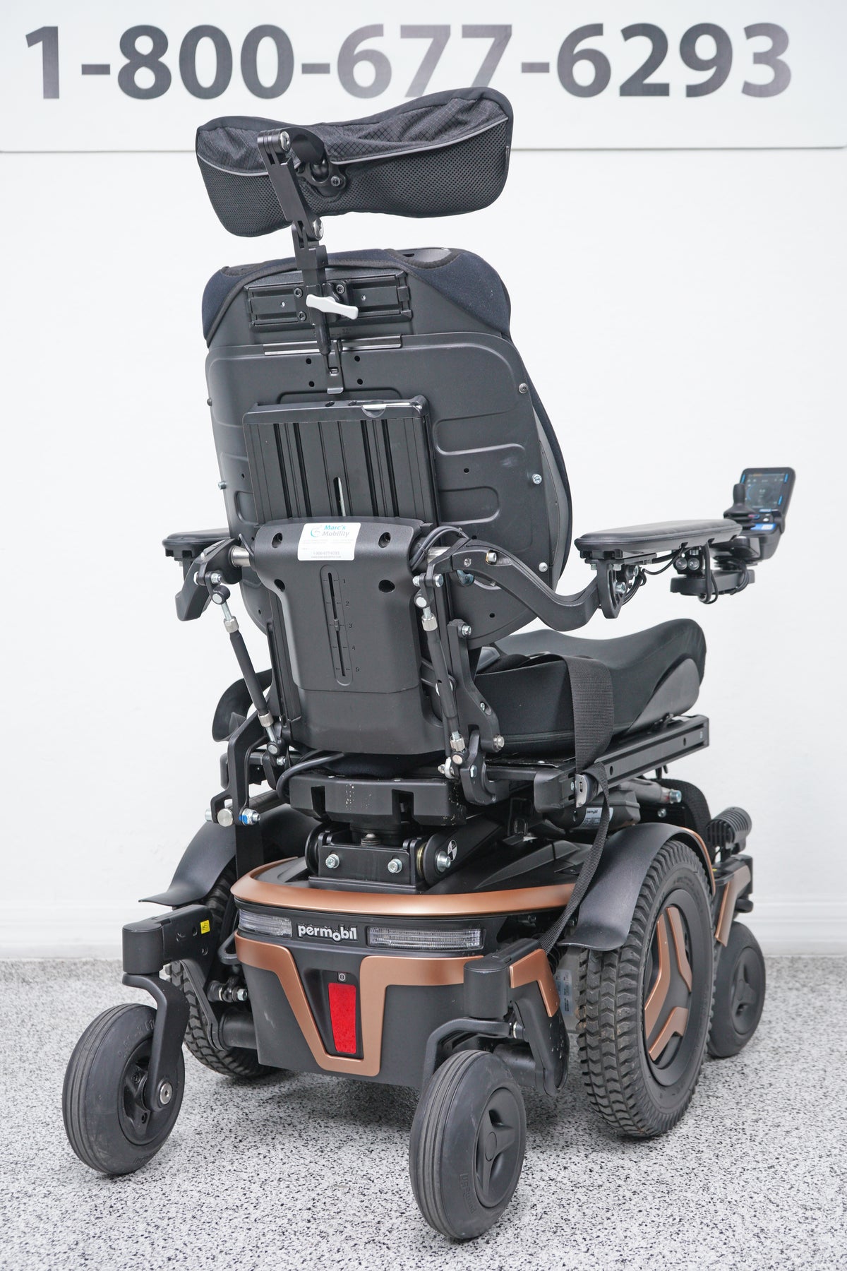 Permobil M3 Power Wheelchair 12" Seat Lift, Tilt, Recline, Legs & Anterior Tilt - 9146