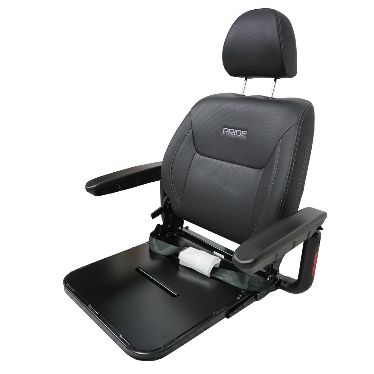 Black Vinyl High-Back Pan Seat Air 2