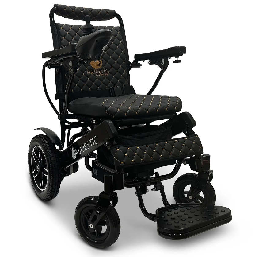 MAJESTIC IQ-8000 Manual Folding Remote Controlled Electric Wheelchair - ComfyGO