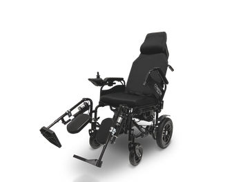 X-9 ComfyGO Remote Controlled Electric Wheelchair, Auto Reclining Backrest & Lifting Leg Rests