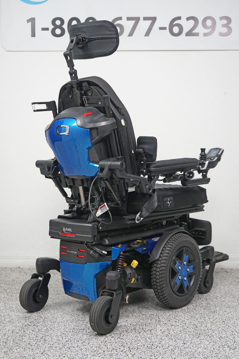Quantum Edge 3 Stretto Power Wheelchair - 12" iLevel Seat Lift, Recline, Tilt, Legs - 5672