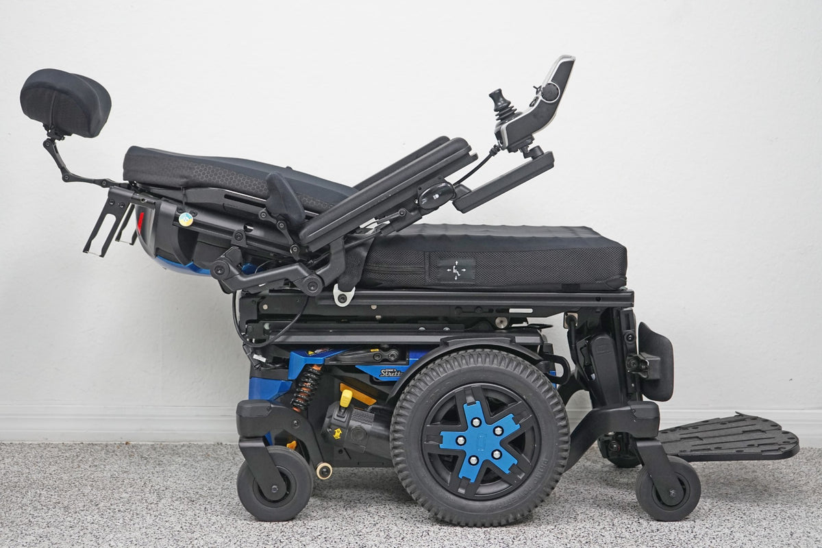 Quantum Edge 3 Stretto Power Wheelchair - 12" iLevel Seat Lift, Recline, Tilt, Legs - 5672