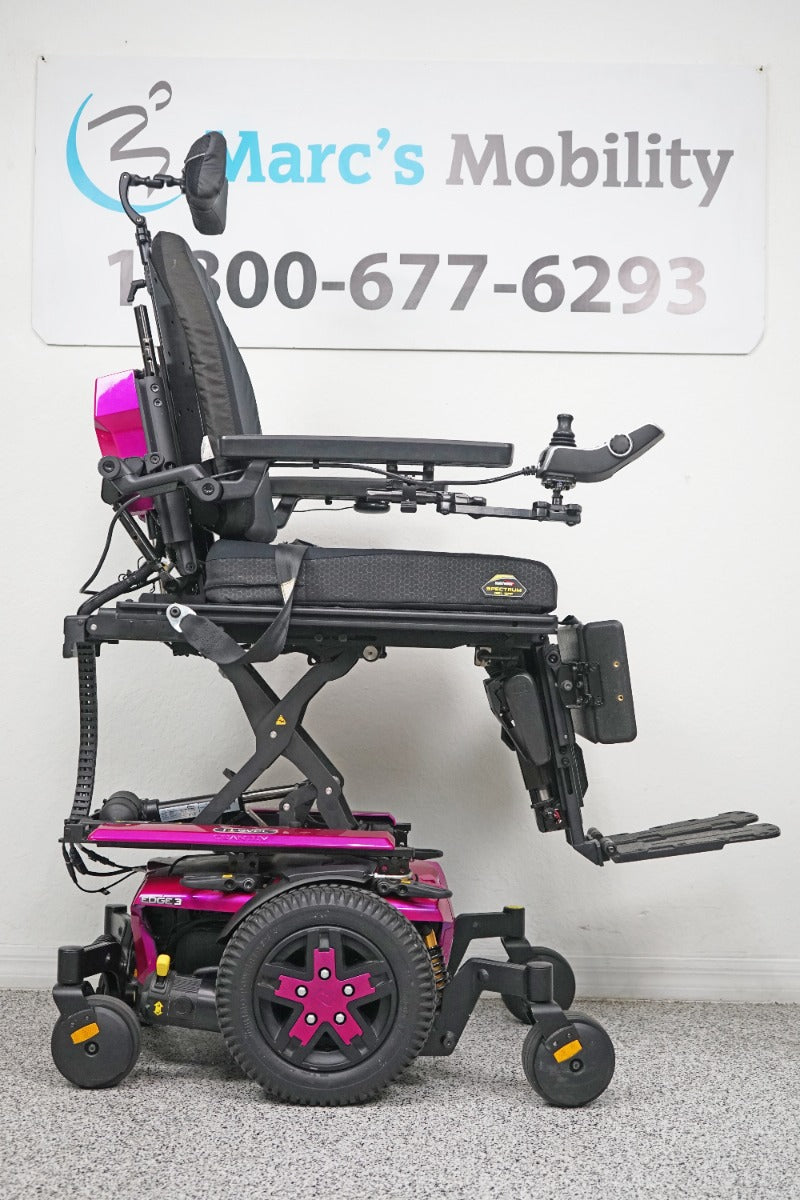 Quantum Edge 3 iLevel Power Wheelchair 12" Seat Lift, Tilt, Recline & Legs - 5725