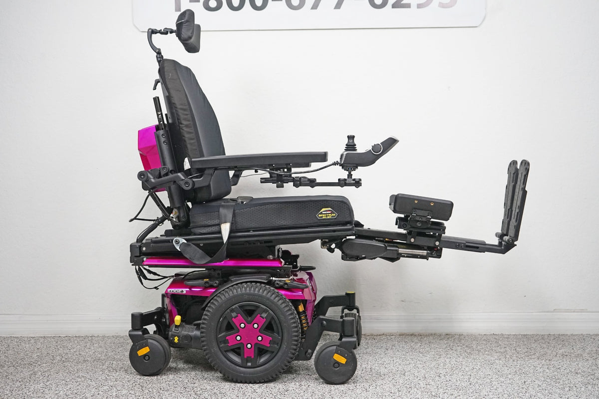 Quantum Edge 3 iLevel Power Wheelchair 12" Seat Lift, Tilt, Recline & Legs - 5725