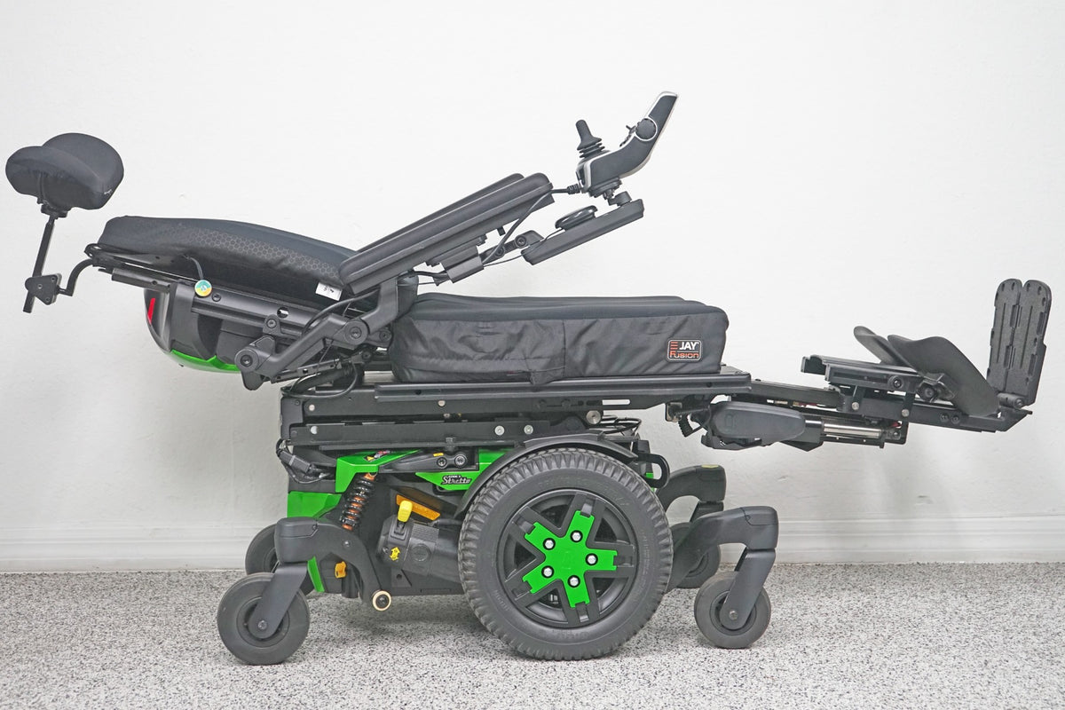 Quantum Edge 3 Stretto Power Wheelchair 12" iLevel Seat Lift, Tilt, Recline & Legs - 7668