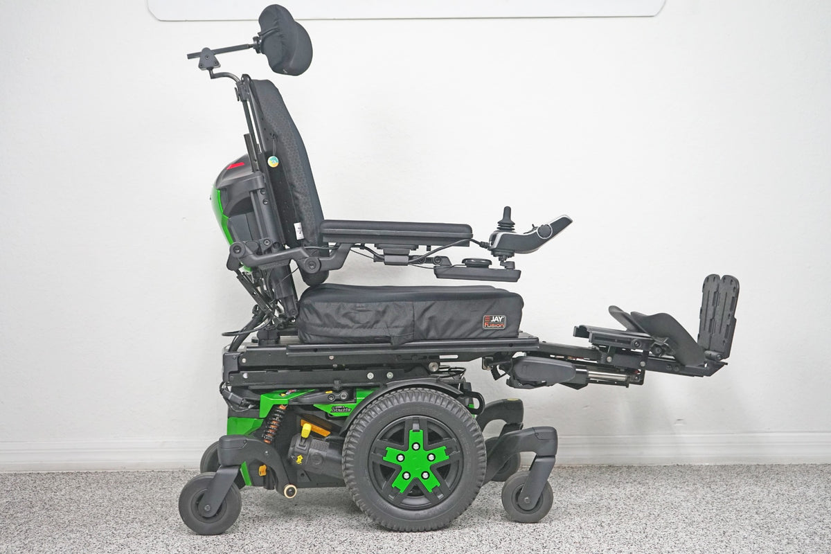 Quantum Edge 3 Stretto Power Wheelchair 12" iLevel Seat Lift, Tilt, Recline & Legs - 7668