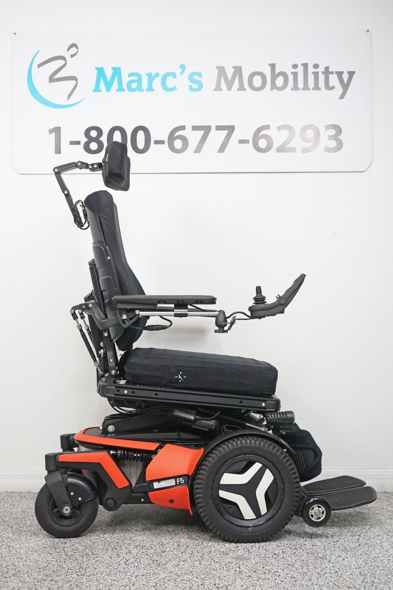 Permobil F5 Power Wheelchair 14" Seat Lift, Tilt, Recline & Legs - 5727