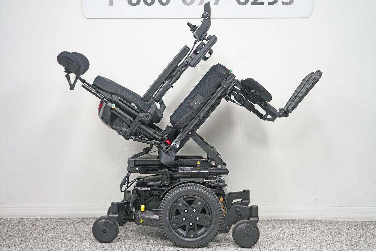 Quantum Edge 3 Power Wheelchair 12" iLevel Seat Lift, Tilt, Recline & Legs - 7591