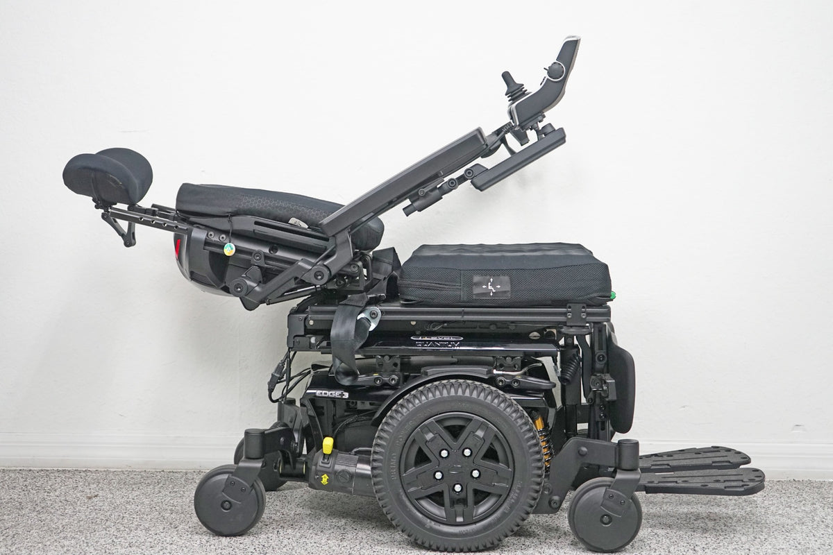 Quantum Edge 3 Power Wheelchair 12" iLevel Seat Lift, Tilt, Recline & Legs - 7591