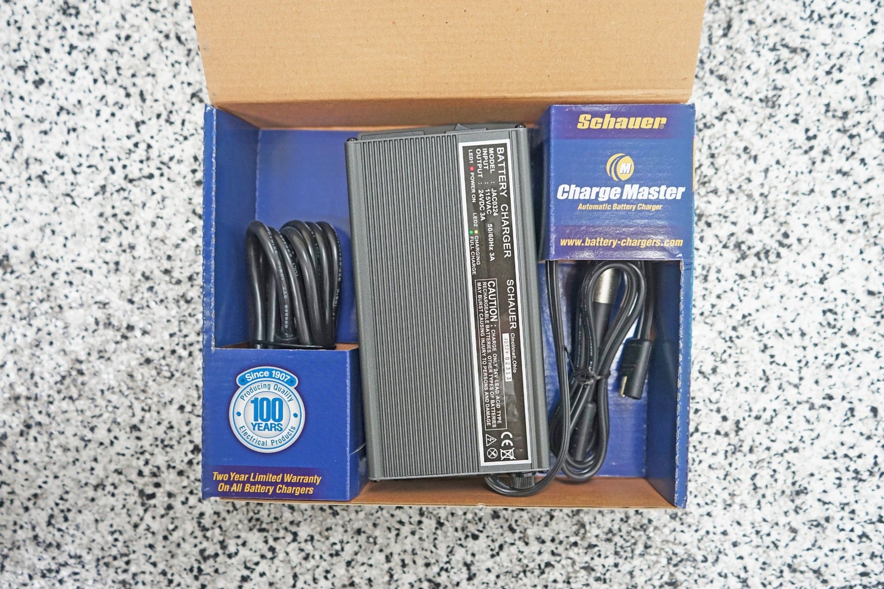 3 Ah 24 V Battery Charger for Power Chairs and Scooters