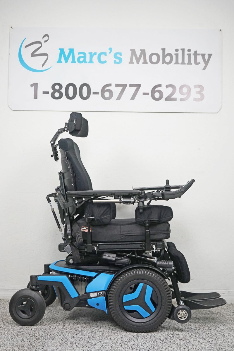 Permobil F3 Power Wheelchair 12" Seat Lift, Tilt, Recline, Legs & Anterior Tilt - 5928