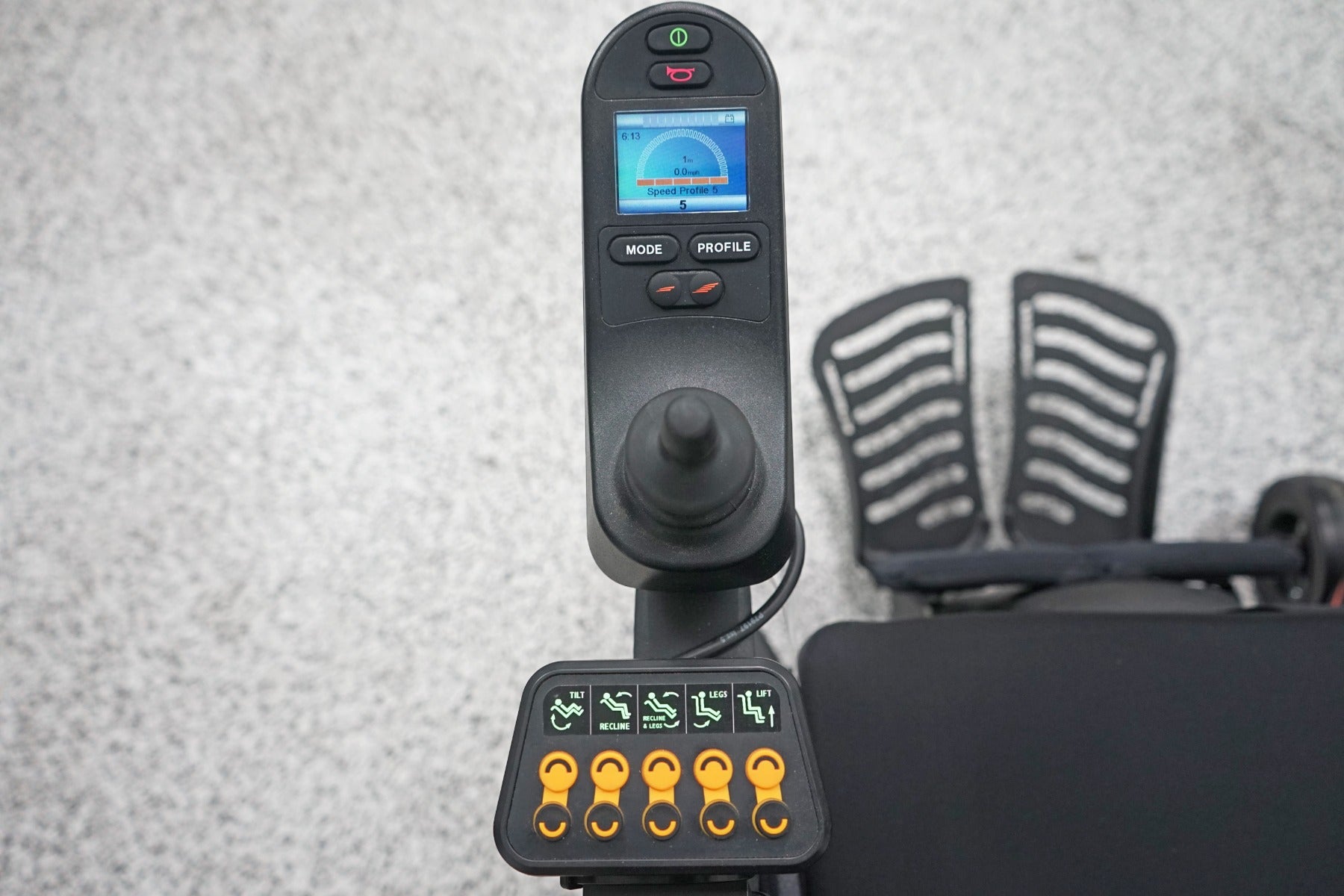 Quickie Q700 M Power Wheelchair Seat Lift, Tilt, Recline & Legs - 7767