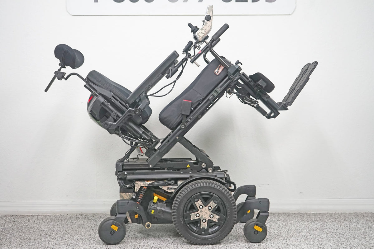 Quantum Edge 3 Stretto Power Wheelchair 12" iLevel Seat Lift, Tilt, Recline & Legs - 7786