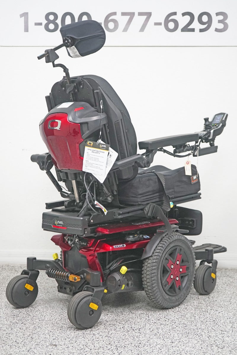 Quantum Edge 3 Power Wheelchair 12" iLevel Seat Lift, Tilt, Recline & Legs - 7842