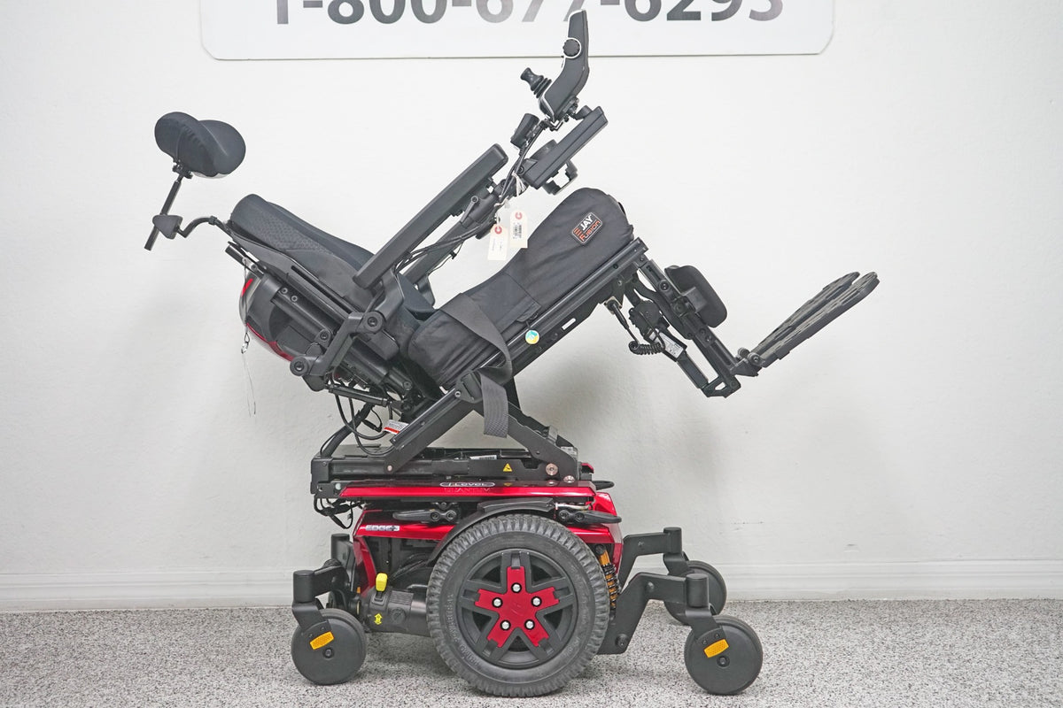 Quantum Edge 3 Power Wheelchair 12" iLevel Seat Lift, Tilt, Recline & Legs - 7842