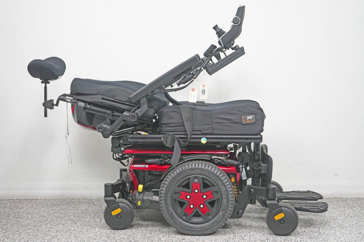 Quantum Edge 3 Power Wheelchair 12" iLevel Seat Lift, Tilt, Recline & Legs - 7842