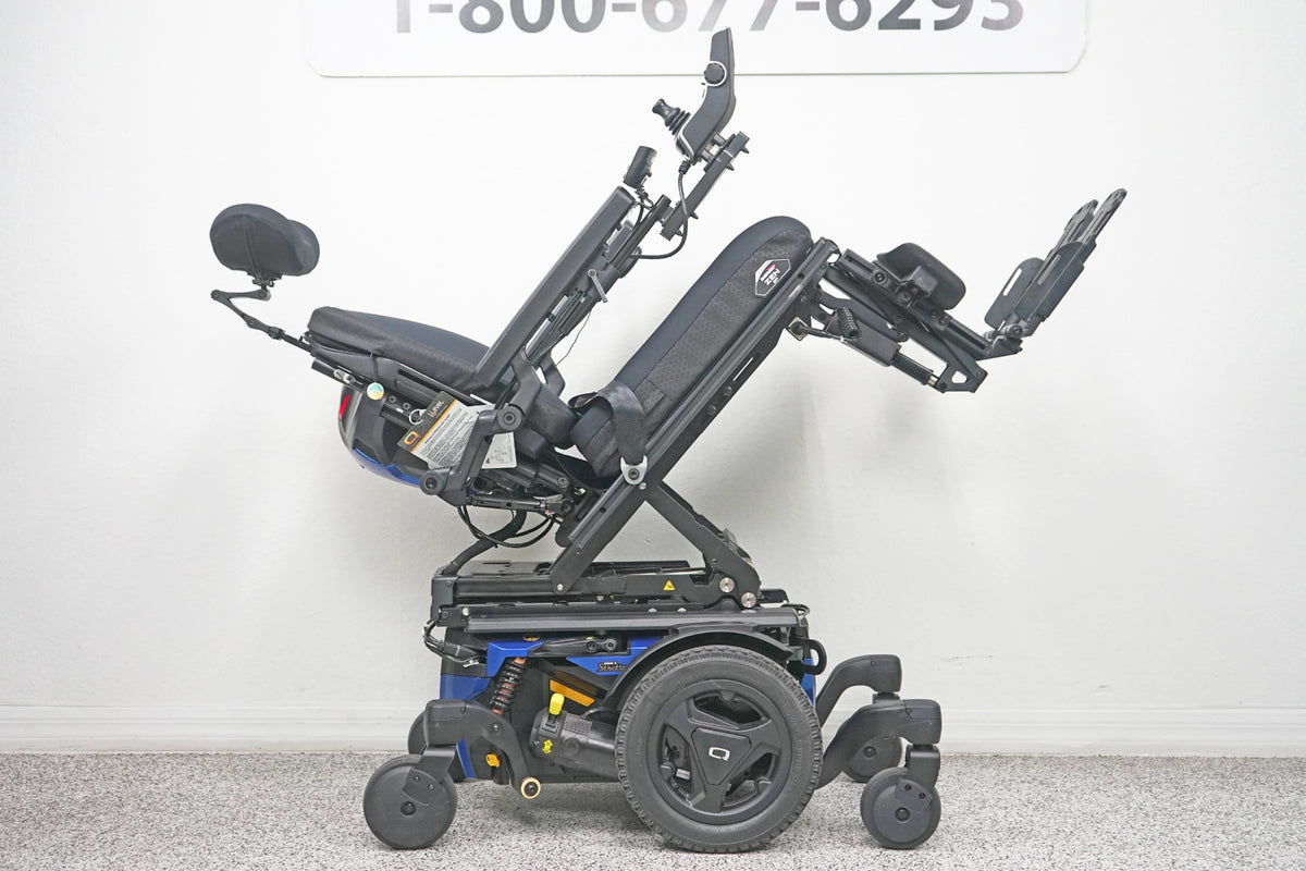 Quantum Edge 3 Stretto Power Wheelchair 12" iLevel Seat Lift, Tilt, Recline & Legs - 7851