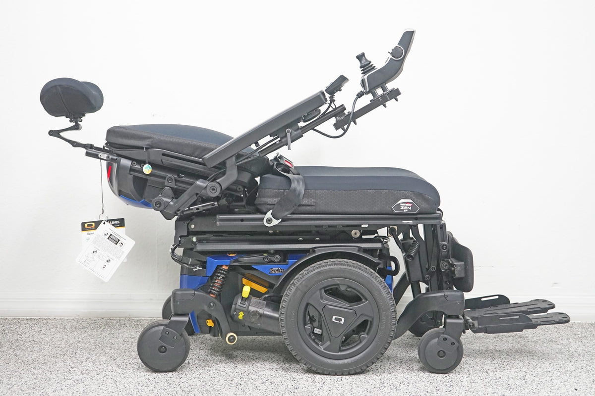 Quantum Edge 3 Stretto Power Wheelchair 12" iLevel Seat Lift, Tilt, Recline & Legs - 7851
