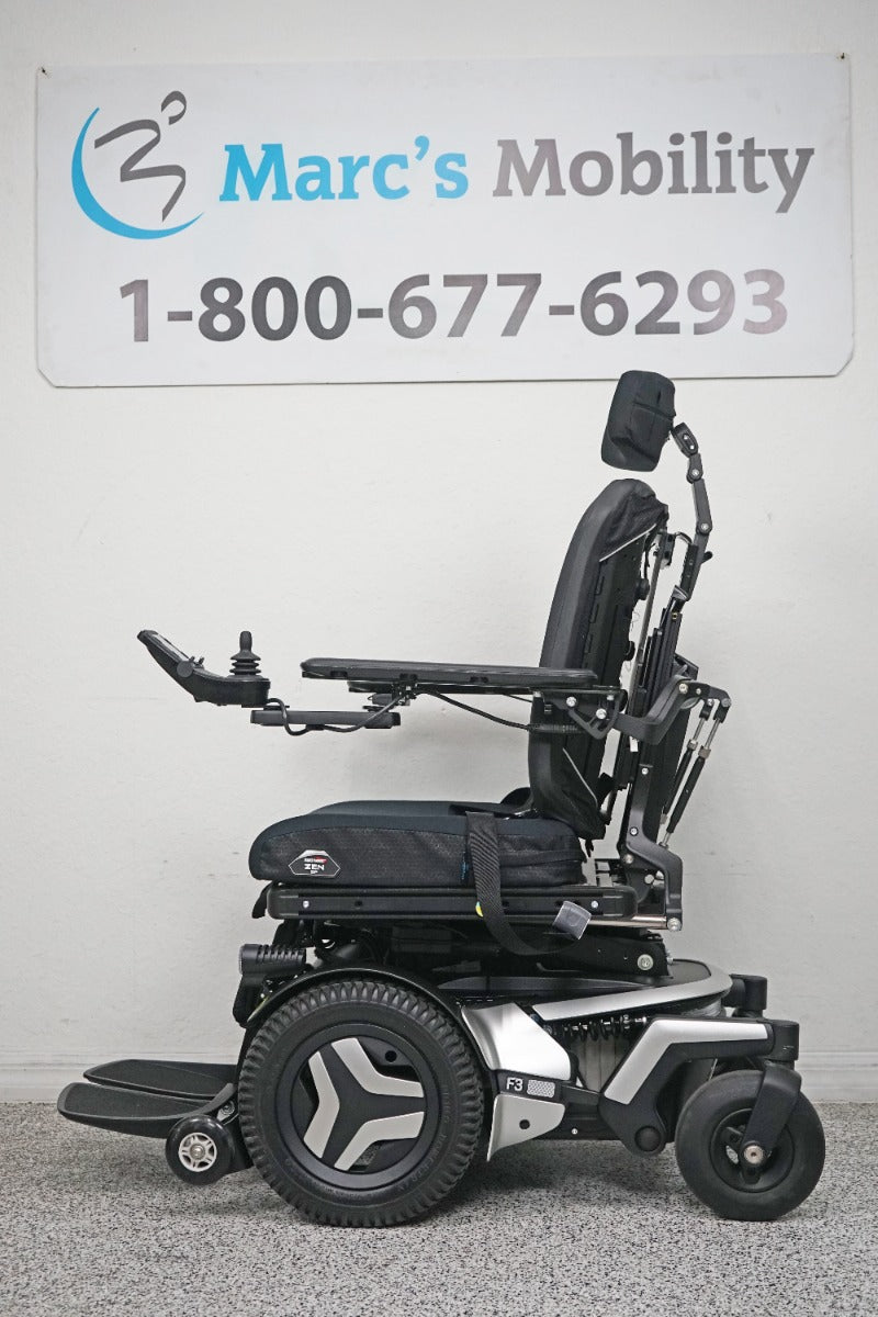 Permobil F3 Power Wheelchair 12" Seat Lift, Tilt, Recline, Legs & Anterior Tilt - 6108